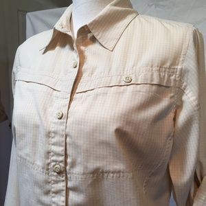 PATAGONIA Camp Shirt sz 8 EUC, nice details!